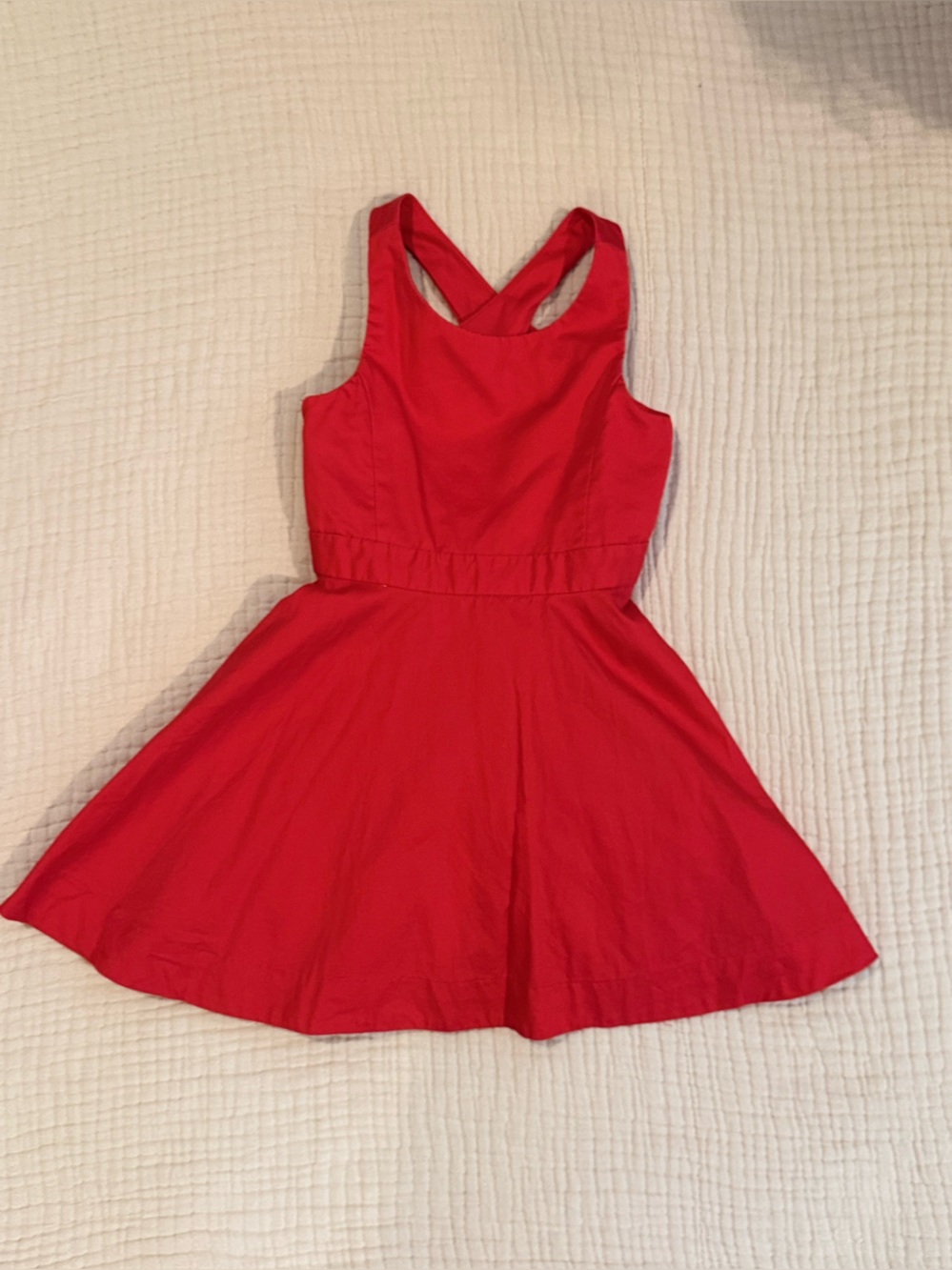 Polo Ralph Lauren Girls Crossover Back Fit-and-Flare Dress